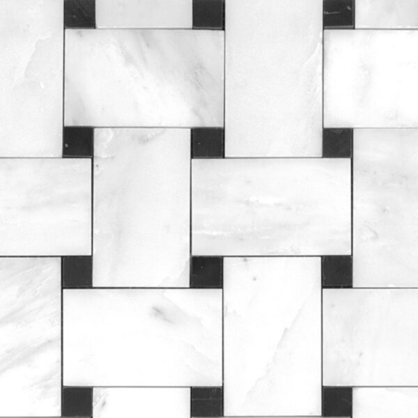 Statuario Premiere Lg Basketweave Honed tile
