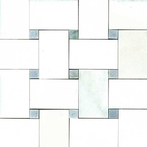 Thassos Lg Basketweave Polished tile