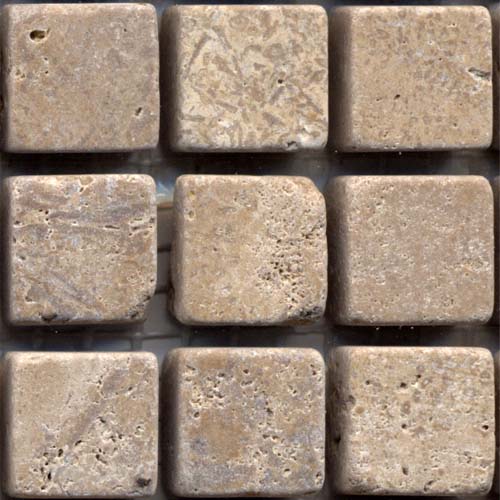 Noce 1x1 Tumbled tile