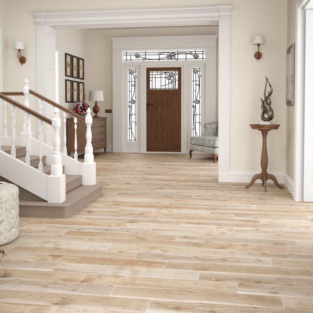 Barnyard collection installed in a room