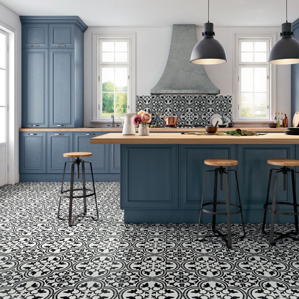 Cement collection installed in a room